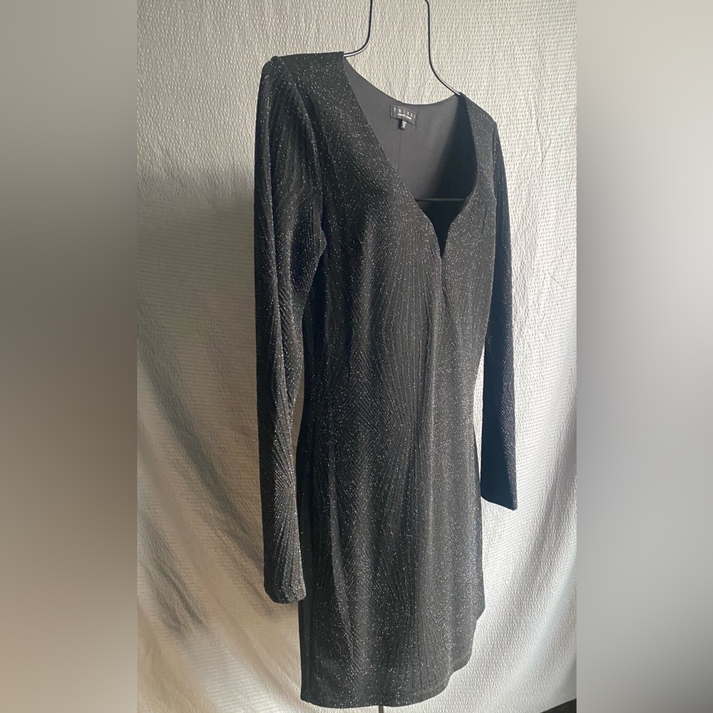 Gorgeous Black Silver Sparkling Dress XL